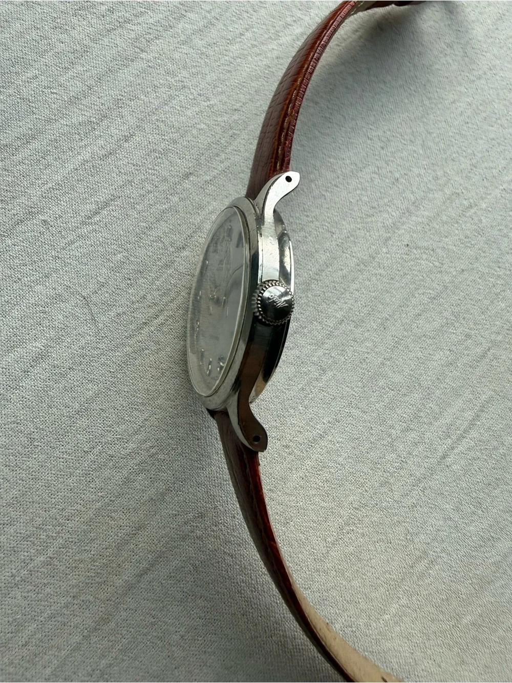 Vintage 1950s Mido Multifort Powerwind Automatic 34mm Watch - Patina!